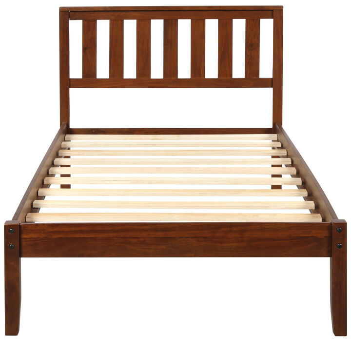 Snokur Minimalist Wood Platform Bed Frame