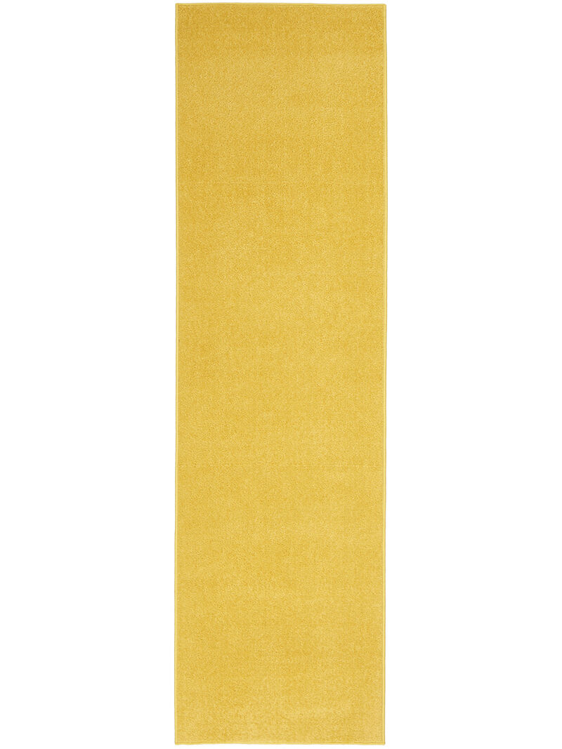 Nourison Essentials NRE01 Yellow 2'2" x 14' Rug image number 0