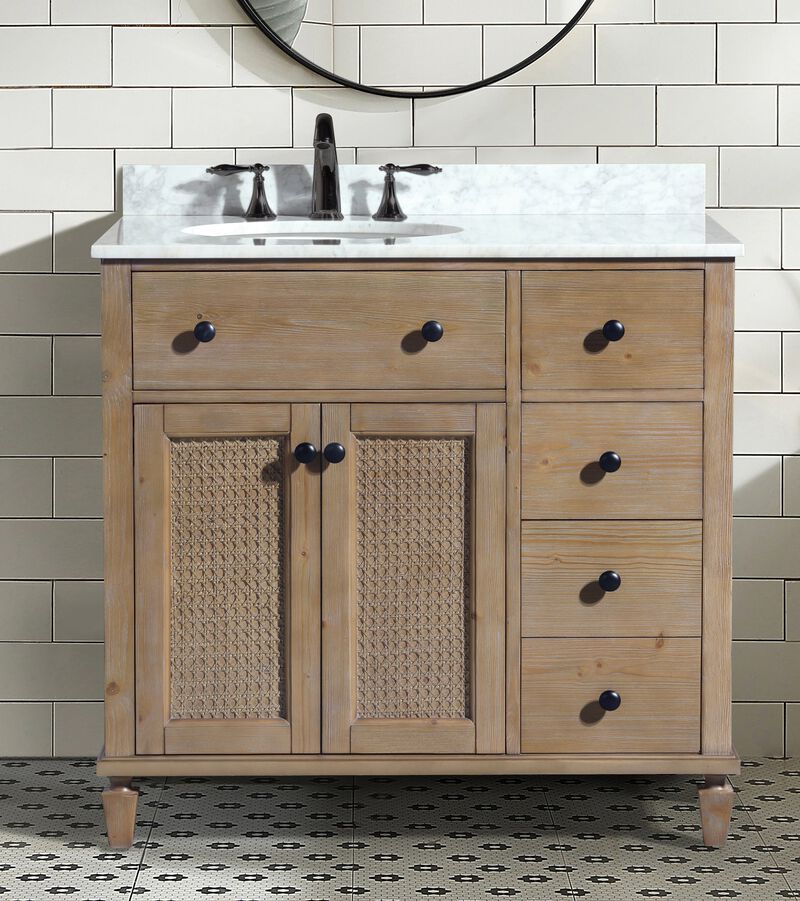 Annie 36" Bathroom Vanity Weathered Fir image number 5