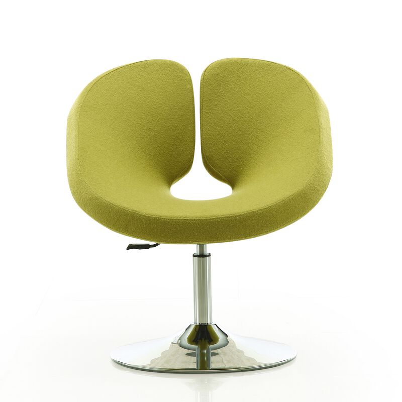 Perch Green Swivel Accent Chair
