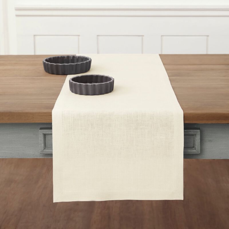 Solino Home 100% Pure Linen Table Runner - Fete