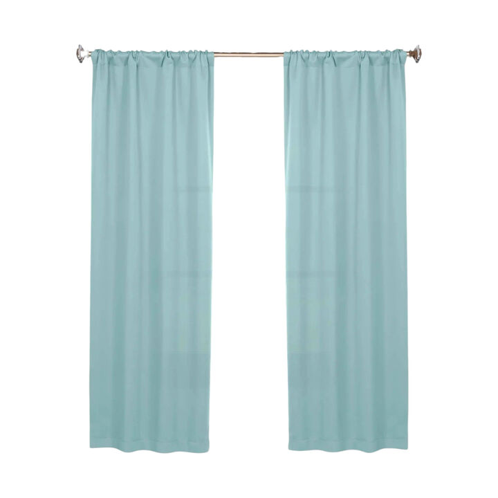Blackout Curtain Set of 2, Solid Window Drapes for Bedroom and Living Room