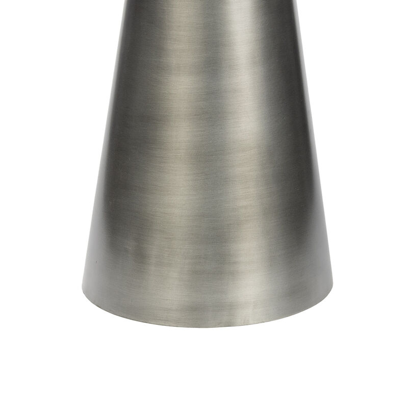 Skye 18" Modern Rustic Square Wood/Metal Accent Table