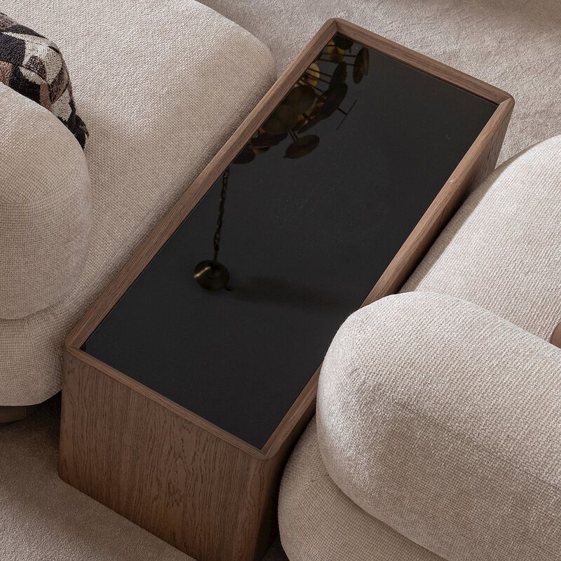 Bristol Point Sectional Table - Saddle Brown image number 3