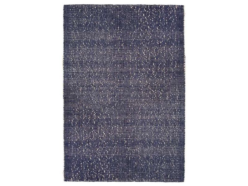 Kendra Navy Blue and Ivory Wool Rug image number 1