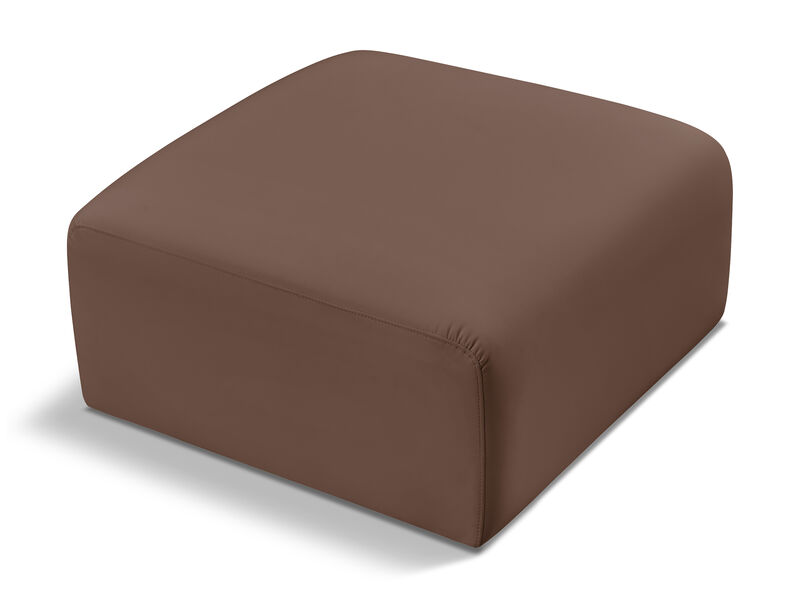 Meridian Furniture Arc Vegan Leather Ottoman