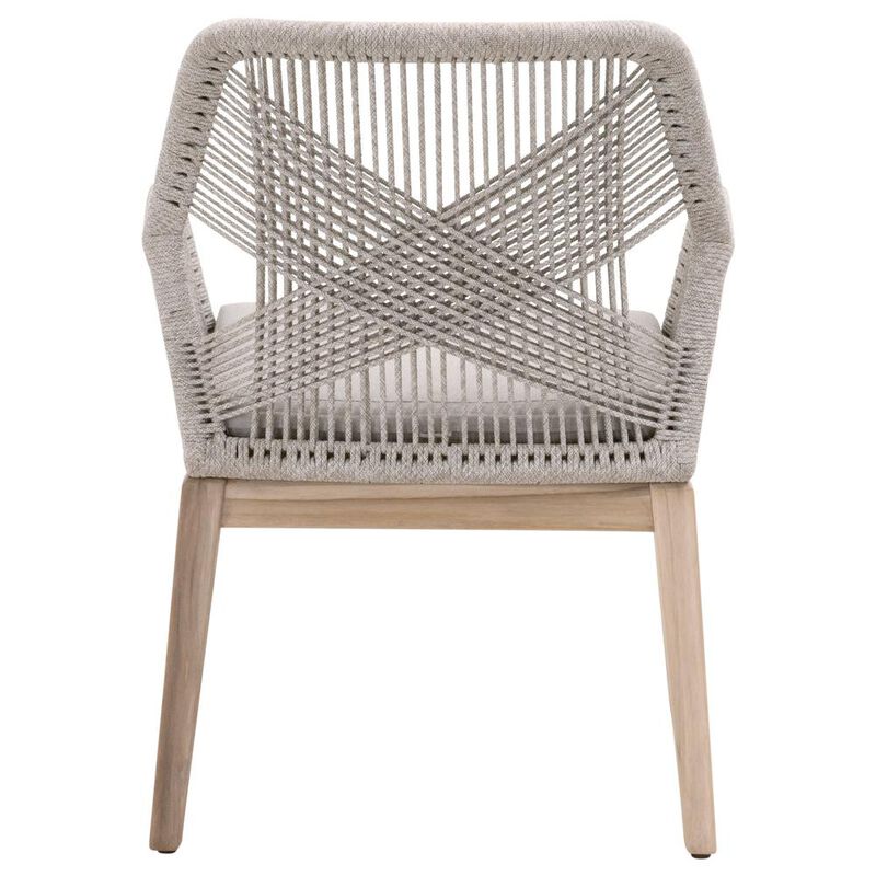 Belen Kox Outdoor Rope Weave Arm Chair Set, Belen Kox