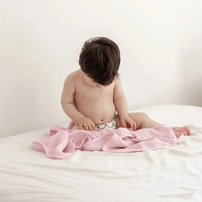 CleanBamboo&reg; Waffle Hooded Baby Towel