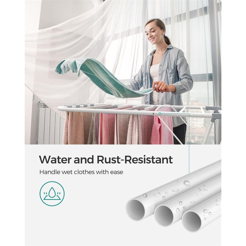 Multi-Clip Drying Rack for Socks and Delicates &ndash; Foldable Clothes Rack for Laundry Room or Bathroom