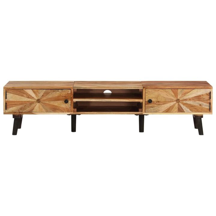 TV Cabinet Natural wood Solid acacia wood Storage TV Cabinet