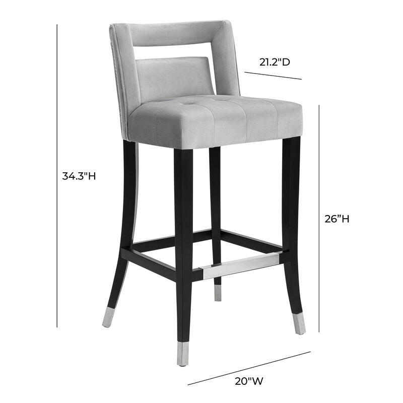 Hart Velvet Counter Stool image number 4