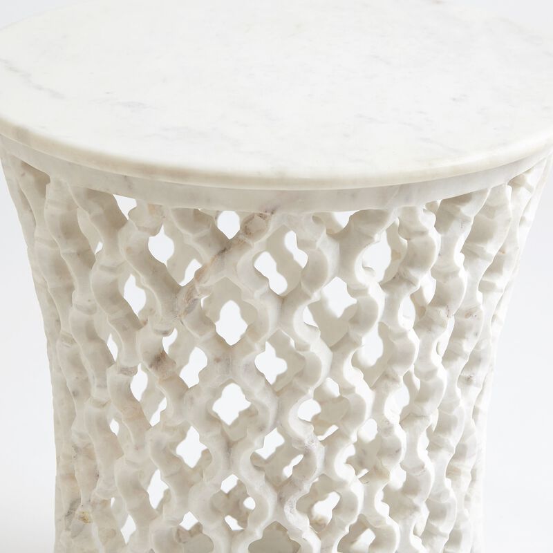 Marble Arabesque Side Table