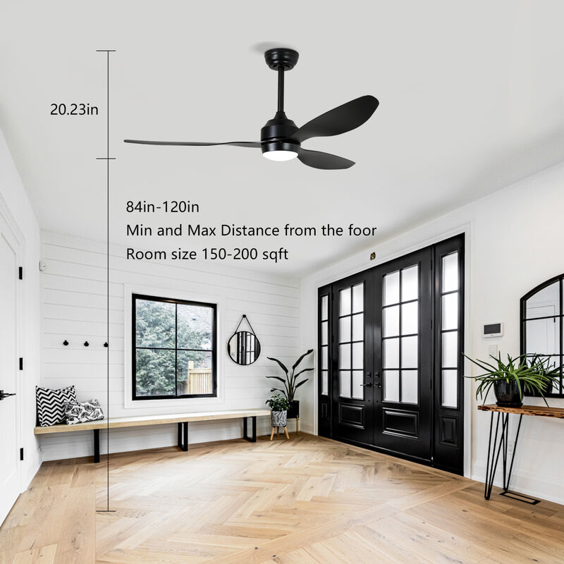 ELEMENT ACE 52-Inch Quiet DC Motor Ceiling Fan with Light Kit and Remote Control for Indoor Living Spaces image number 2