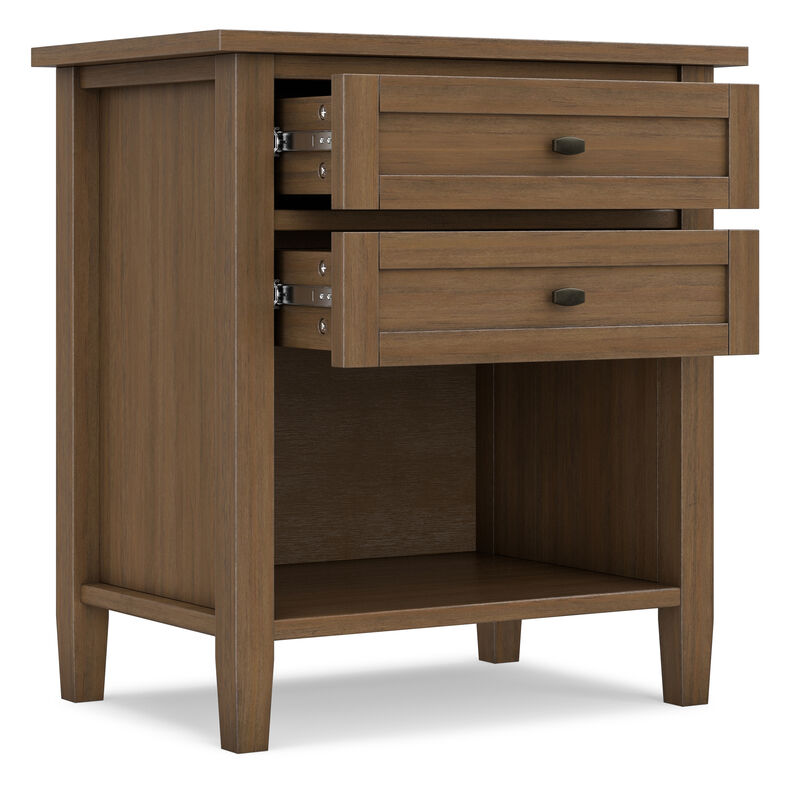Simpli Home Warm Shaker Bedside Table image number 4