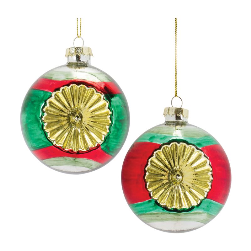 Reflector Christmas Ornament for Holiday Tree Decoration (Set of 12)