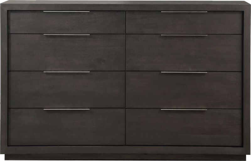 Oxford Eight Drawer Dresser in Basalt Grey