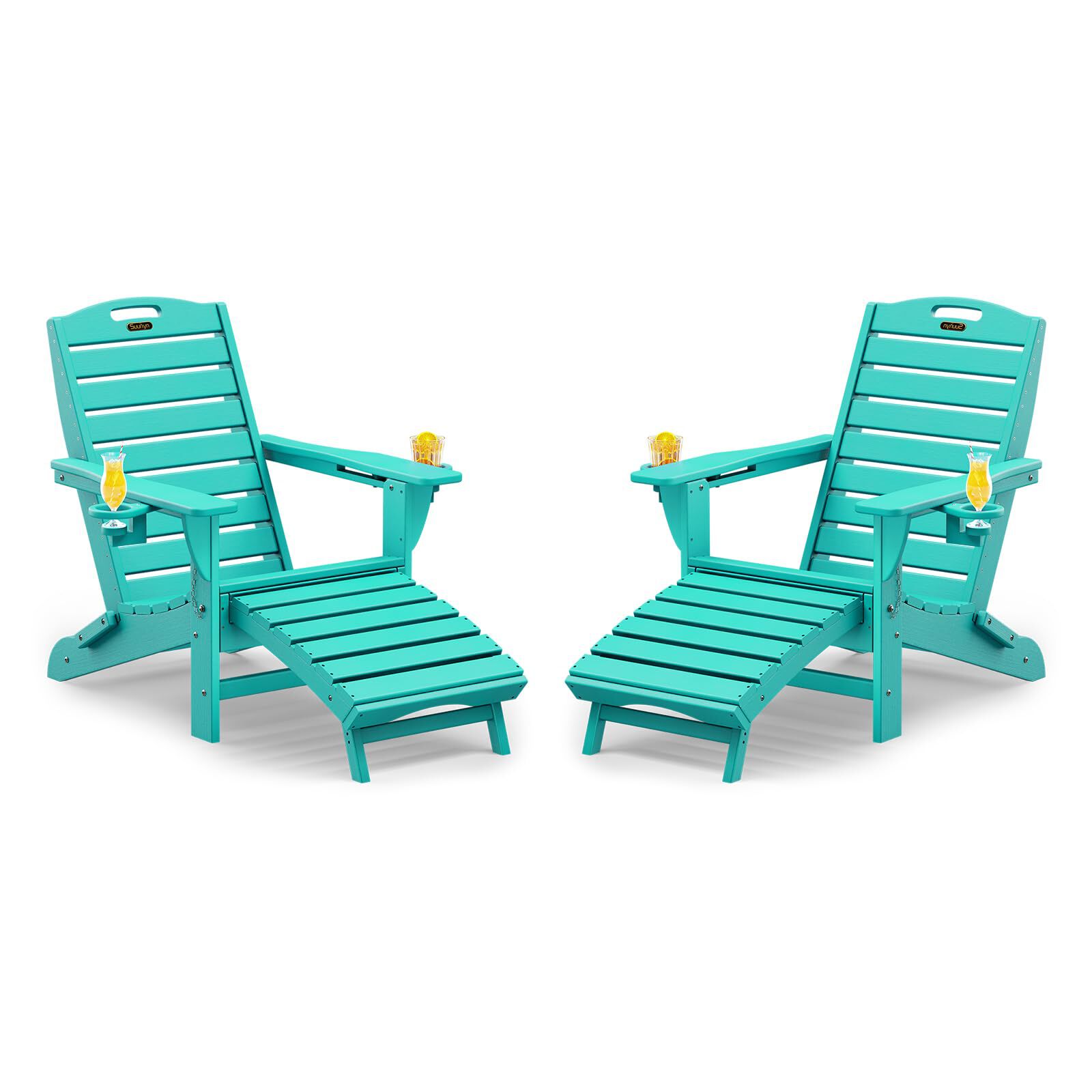 SUUNYN Folding Adirondack Chairs Set of 2,Adirondack Chair with