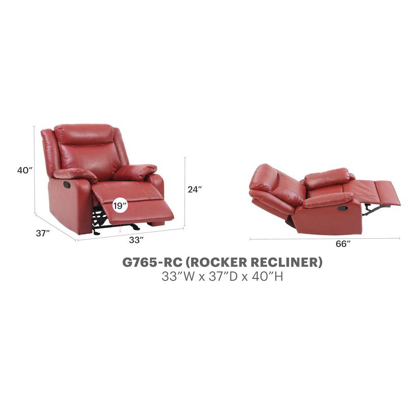 Glory Furniture Ward Rocker Recliner