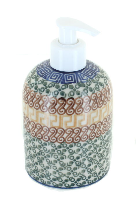Blue Rose Polish Pottery Teresa Soap Dispenser