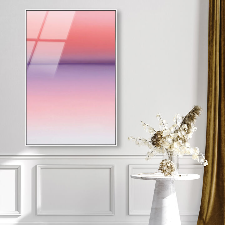 Peach Coastline II Abstract Canvas Print by Oliver Gal