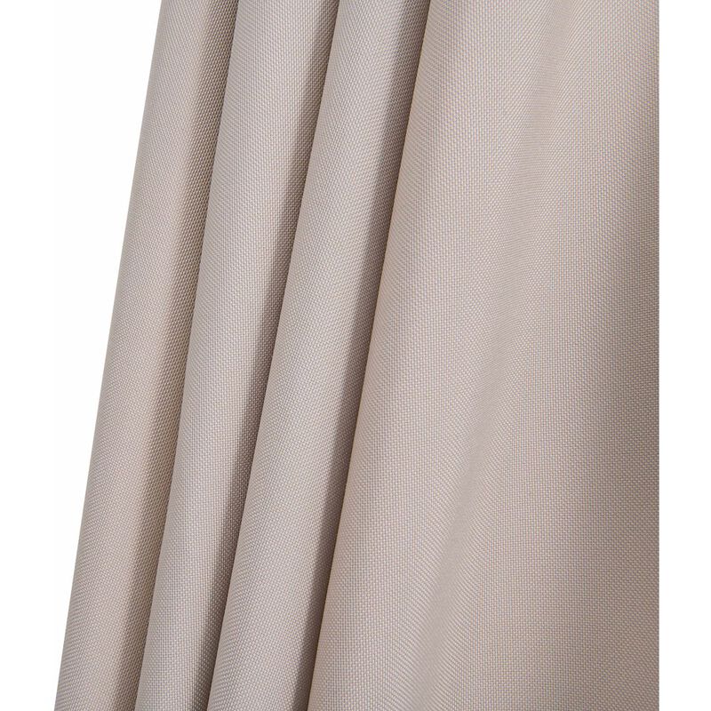 Meridian Furniture Fiji Beige Fabric / Matte Black Aluminum Patio Umbrella with Base Sets