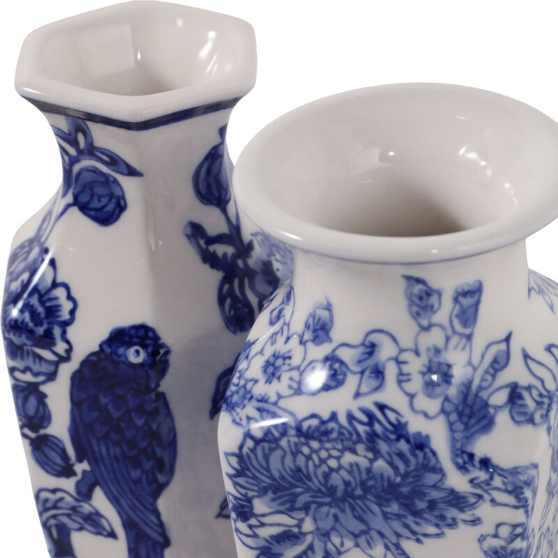 S/2 6x3" Chinoiserie Bud Vases image number 5