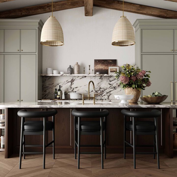 Spara Vegan Leather Counter Stool