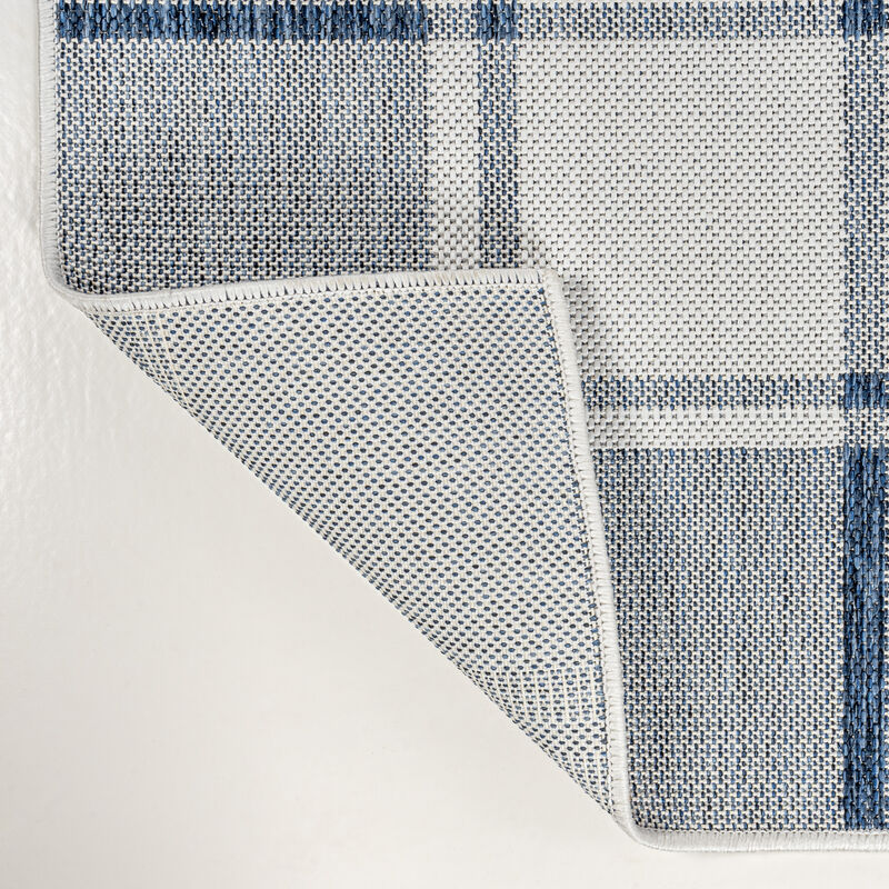 Sabine Traditional Farmhouse Bold Gingham Indoor/Outdoor Area Rug