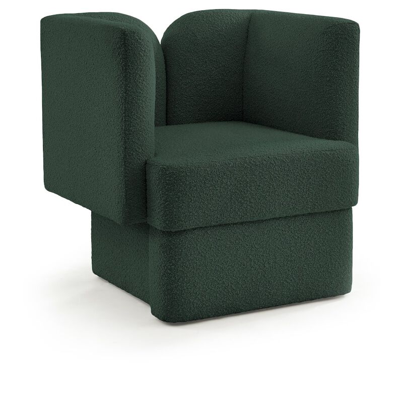 Meridian Furniture Marcel Green Boucle Fabric Chair