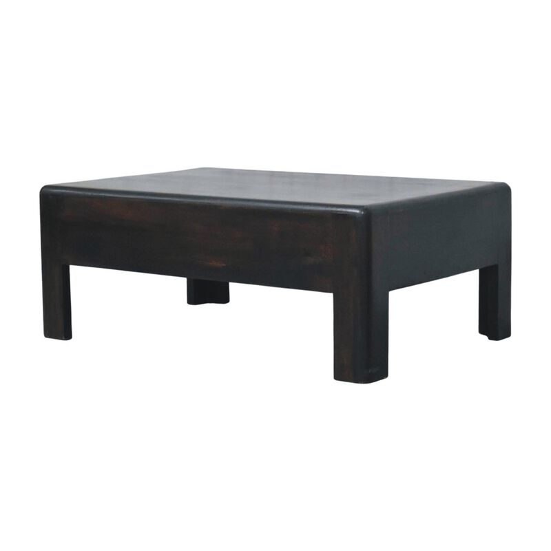 Artisan Furniture Solid Wood Velvet Mocha Block Coffee Table , Brown image number 2