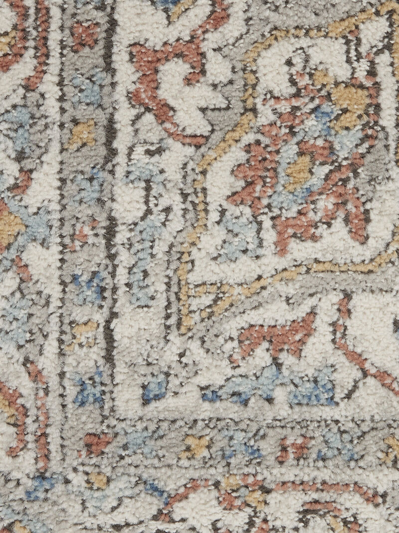 Quarry QUA11 Ivory/Blue 6'7" x 9'6" Rug image number 6