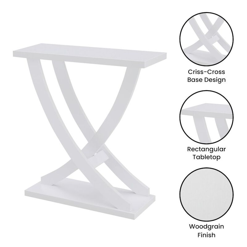 Convenience Concepts Newport Criss-Cross Console Table