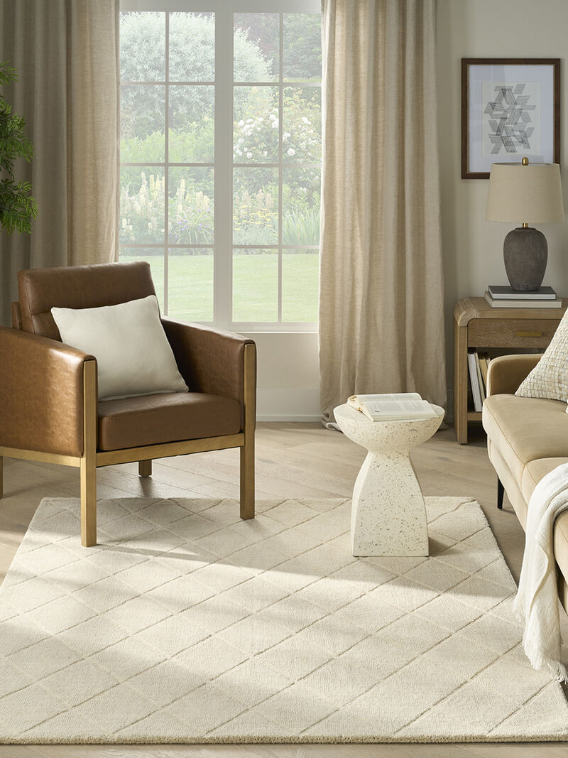 Wool Haven WOH01 Ivory 3'9" x 5'9" Rug