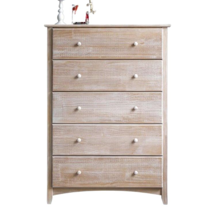 New Shaker Style Solid Pine Dresser In Antique Finish in White Color