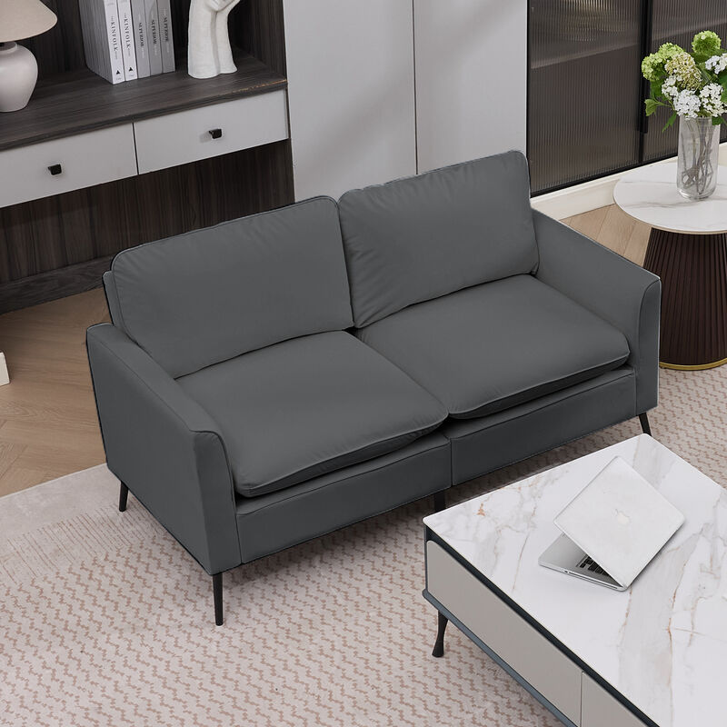Wespne PU loveseat image number 2