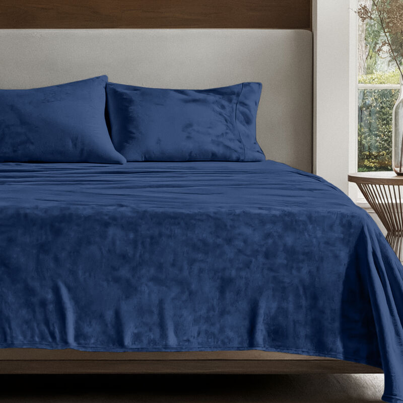 Velvety Soft Microplush Fleece Sheet Set image number 2