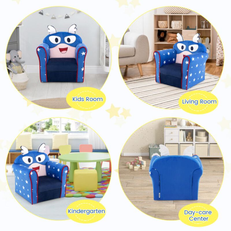 Hivvago Original Kids Sofa with Armrest and Thick Cushion
