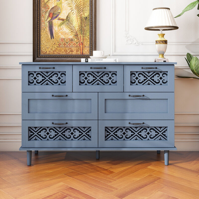 Merax 7 Drawers Dresser Cabinet for Bedroom or Living Room