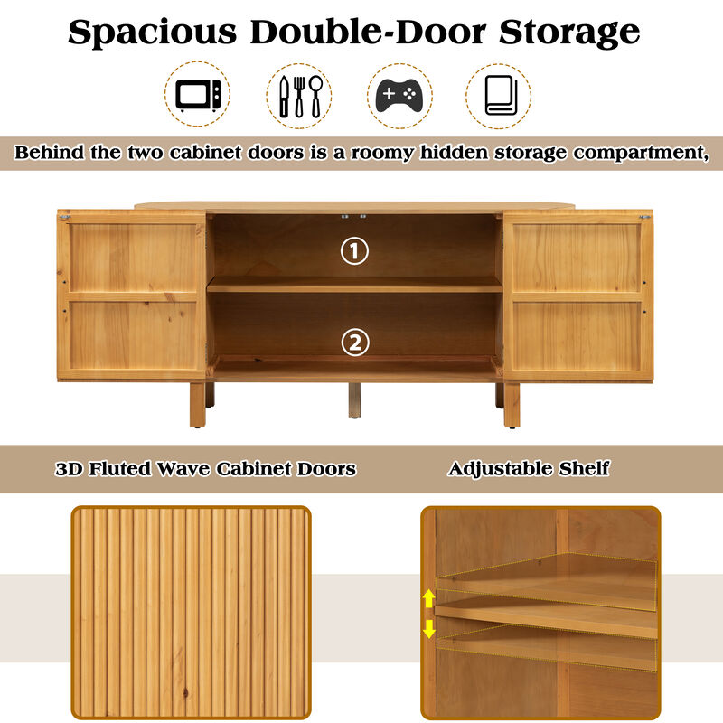 Curved Extension Shelf Sideboard image number 3