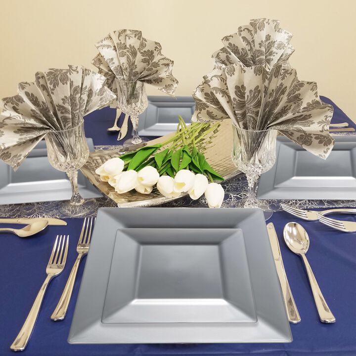 Square Plastic Wedding Value Set (30 Sets)