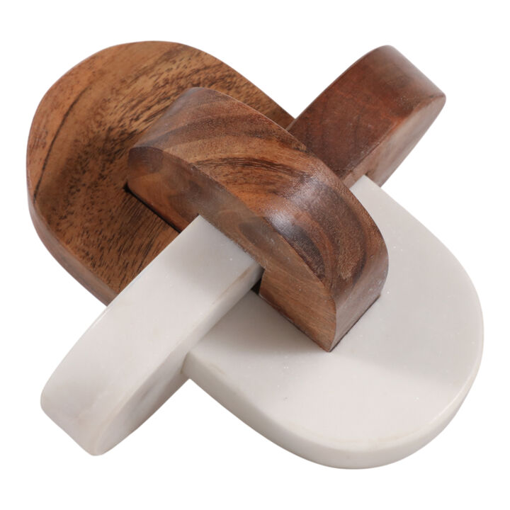 Wood And Marble Curved Knot