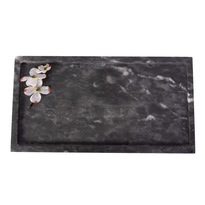 Saboga Home&trade; Rectangular Marble Tray image number 2