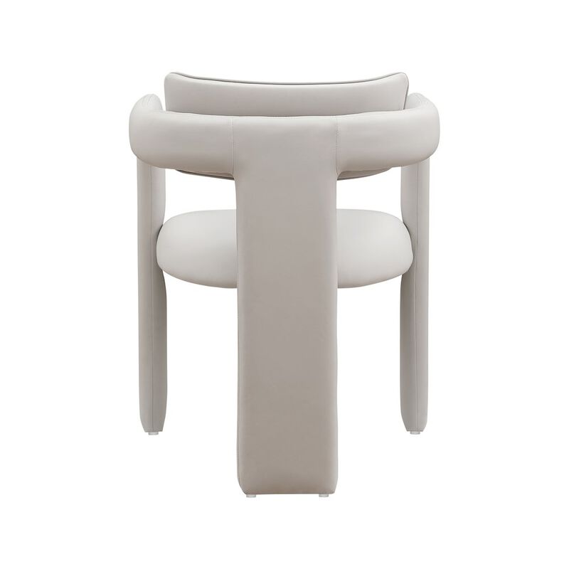 Meridian Furniture Brenda Taupe Vegan Leather Dining Chair, Set of 2