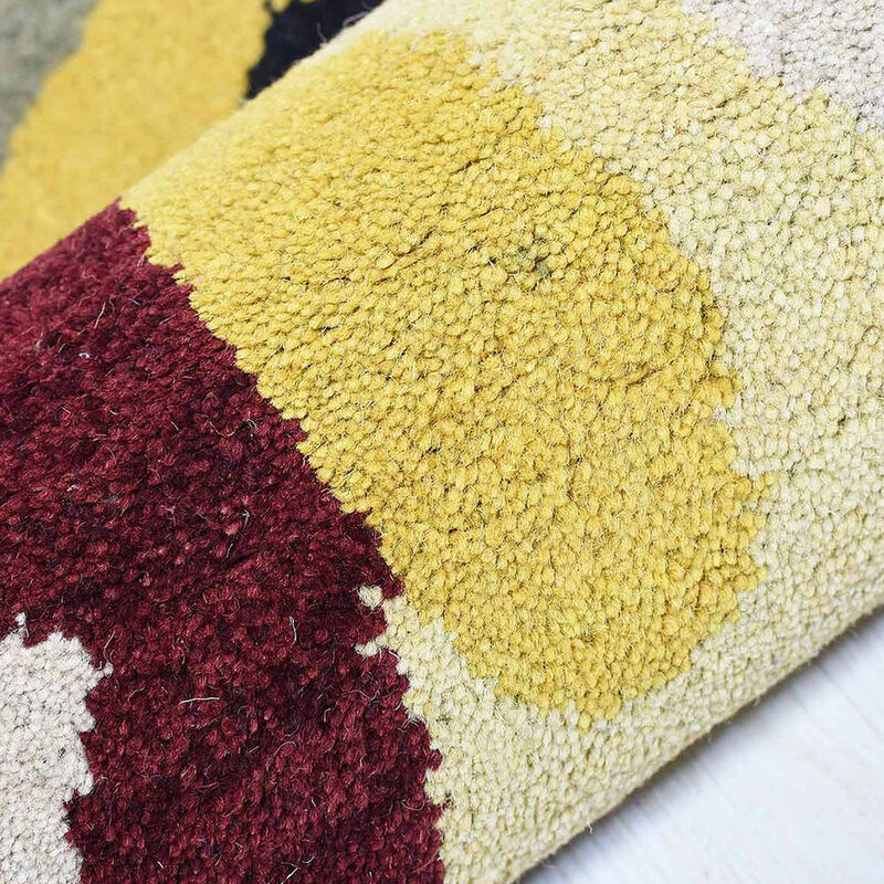 RUGSOTIC CARPETS HAND TUFTED WOOL ECO-FRIENDLY AREA RUGS - Contemporary Modern Design, High Pile Handmade Area Rugs for Living Room, Bed Room (K11125) image number 7