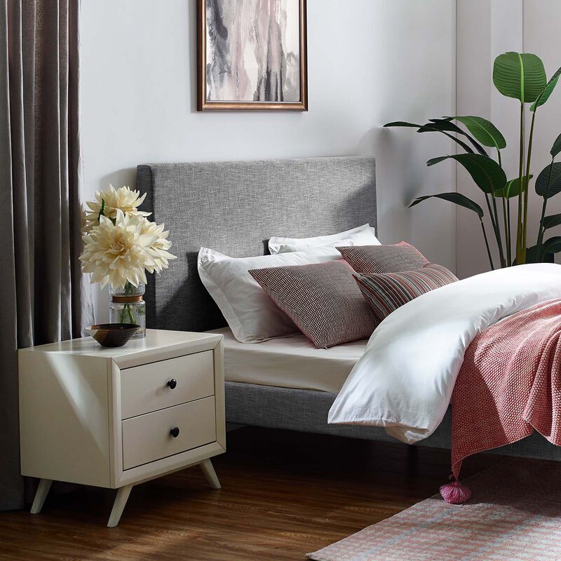 Modway - Taylor Full / Queen Upholstered Linen Fabric Headboard image number 1