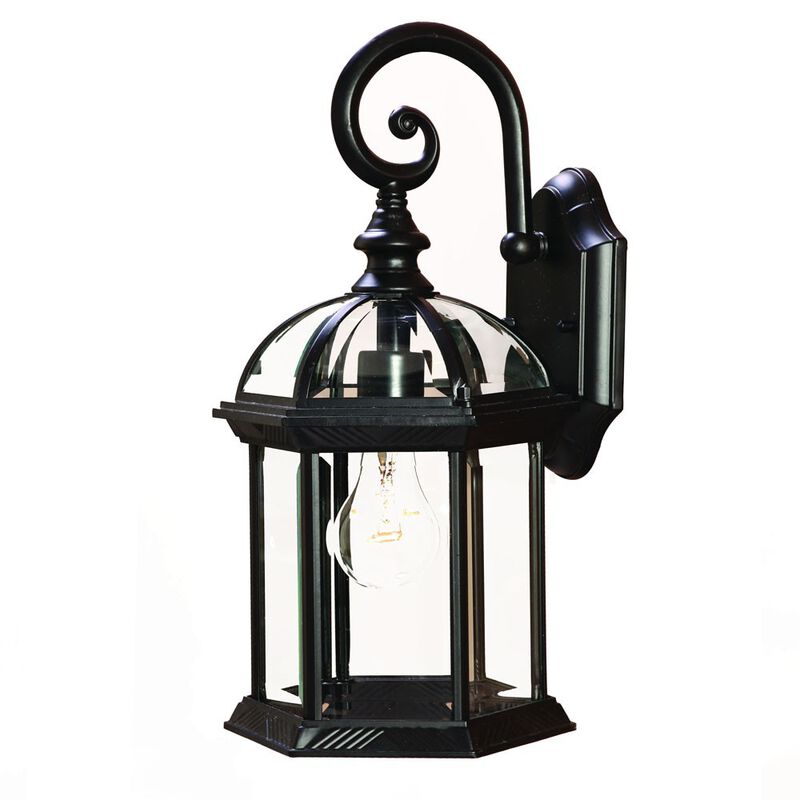 Traditional Eastern Lantern Wall Light &ndash; Exterior Wall Sconce for Porch or Driveway