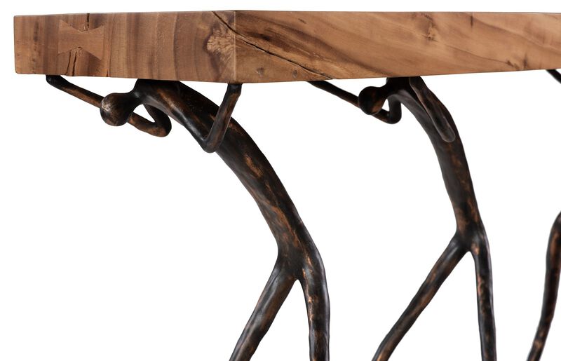 Atlas Console Table on Metal Base