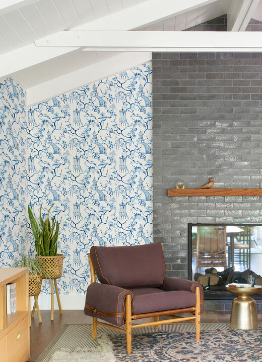 Serena Blue Chinoiserie Wallpaper (Set of 2)