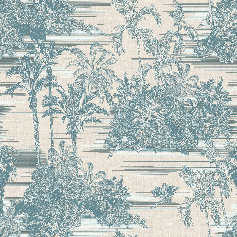 Tropic Archive Toile Peel & Stick Wallpaper image number 0