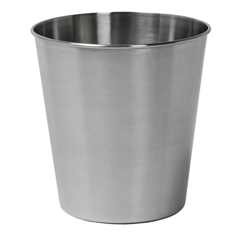 Remi Modern Classic Textured Steel 2-Gallon Wastebasket